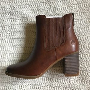 Timberland leather booties- NWT and box